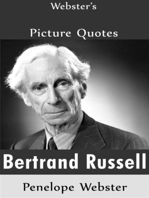cover image of Webster's Bertrand Russell Picture Quotes